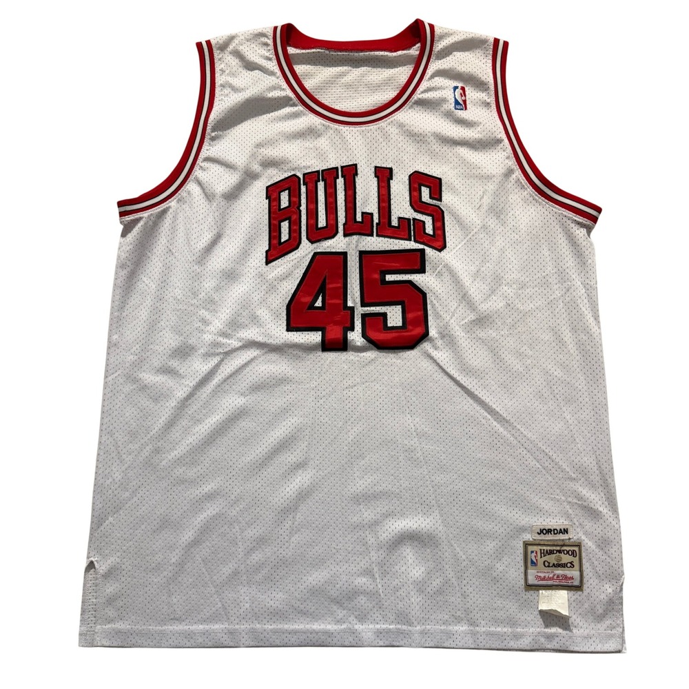 Vintage Mitchell & Ness Chicago Bulls Michael Jordan 45 Hardwood Classics XXL